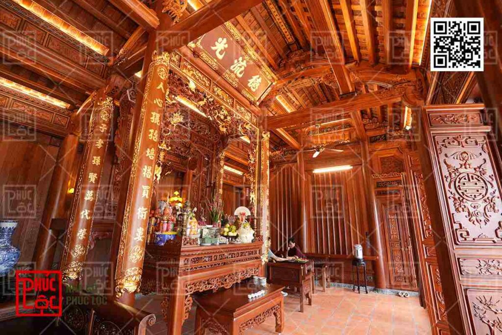 Không gian bên trong ngôi nhà thờ Nhu cầu sử dụng của dòng họ