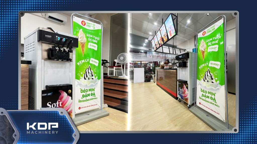 Kinh nghiệm bố trí thiết bị khi thiết kế quầy quán kem, café hiện đại 1 Kinh nghiệm bố trí thiết bị khi thiết kế quầy quán